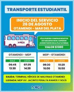 thumbnail mga transporte estudiantil otamendi mdp 26 agosto 2024