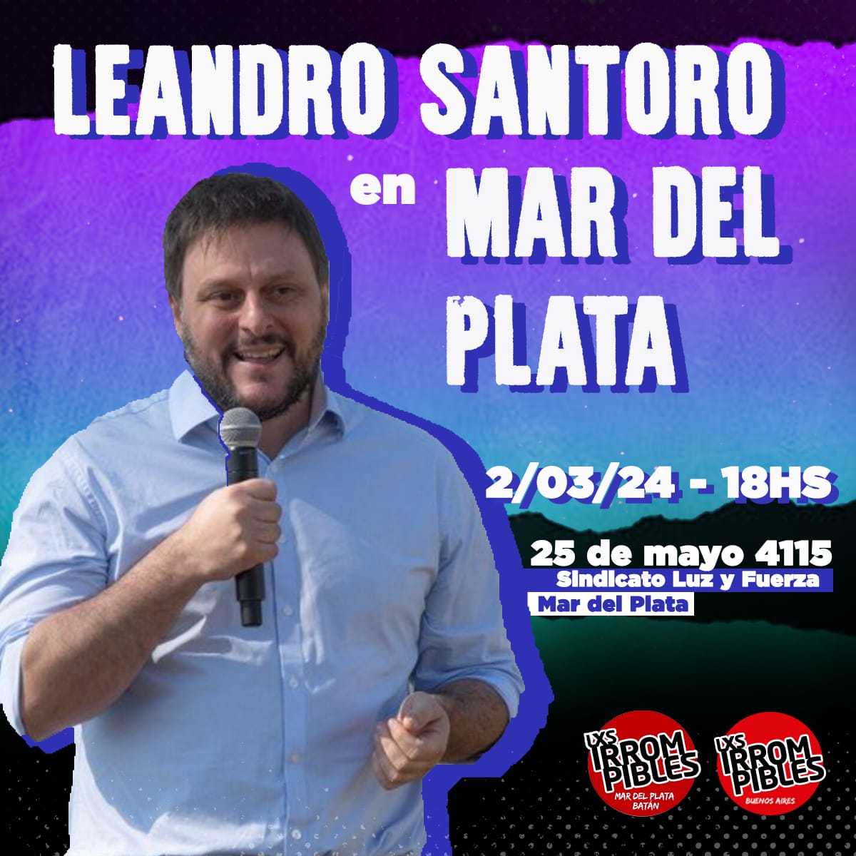 El diputado nacional Leandro Santoro dará una charla abierta al público en Mar del Plata. WhatsApp-Image-2024-02-27-at-08.44.34