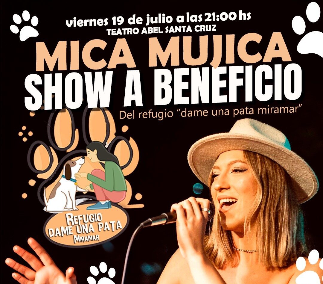 Show de Mica Mujica a beneficio de “Dame una Pata” thumbnail_TEATRO MGA - Show Mica Mujica a beneficio - 19 Julio 2024