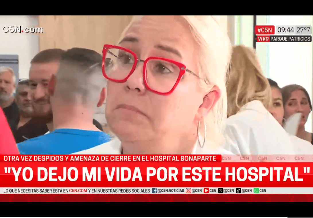 Milei avanza contra la salud pública: despidos masivos y amenaza de cierre en el Hospital Bonaparte capture-20250116-125755