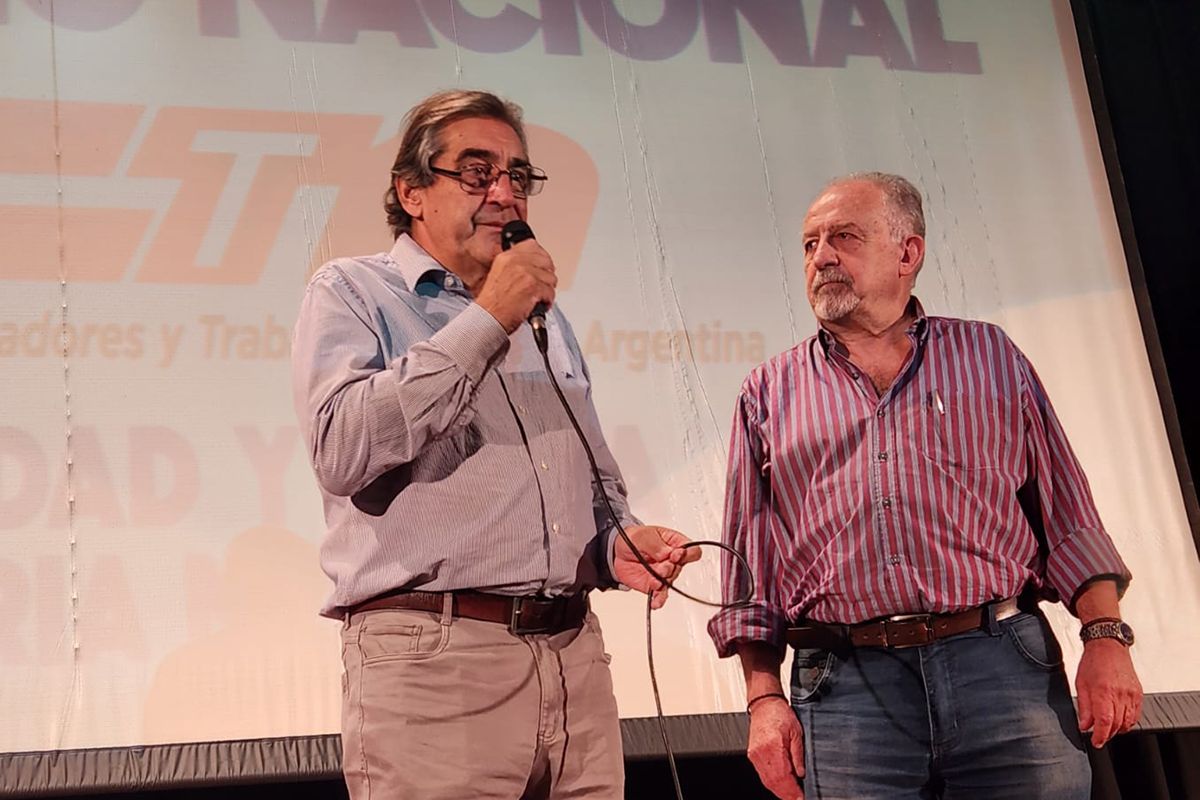 RECHAZO A LAS AMENAZAS DE INTERVENCIÓN EN LA PROVINCIA DE BUENOS AIRES Y DEFENSA DE LA DEMOCRACIA Hugo-Cachorro-Godoy-con-yasky-foto-@CachorroGodoy-