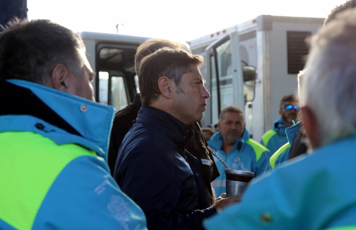 Kicillof recorrió las zonas afectadas tras el temporal Kicillof