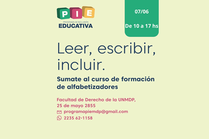 Capacitan a nuevos alfabetizadores voluntarios en Mar del Plata: el PIE convoca a sumarse para enseñar a leer y escribir en los barrios capture-20241226-095116