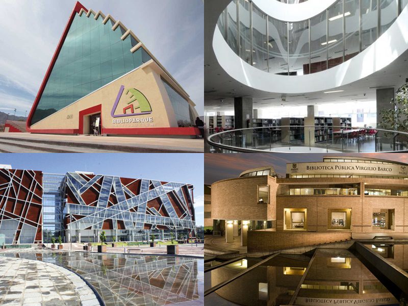 Eemplos de Bibliotecas Latinoamericanas (Colombia, México y Ecuador)