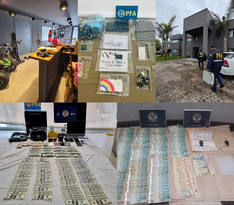 Desbarataron una red de lavado de dinero y juego clandestino en el barrio Rumencó LA POLICÍA FEDERAL ARGENTINA DESARTICULÓ UNA ASOCIACIÓN ILÍCITA