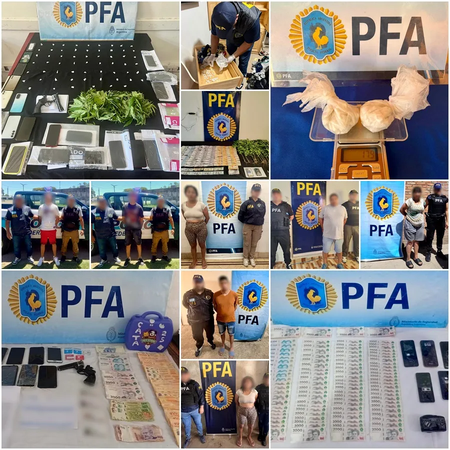 Plan Bandera: la PFA desbarató redes narco vinculadas a “Los Monos” y “Los Menores” en Rosario Plan Bandera