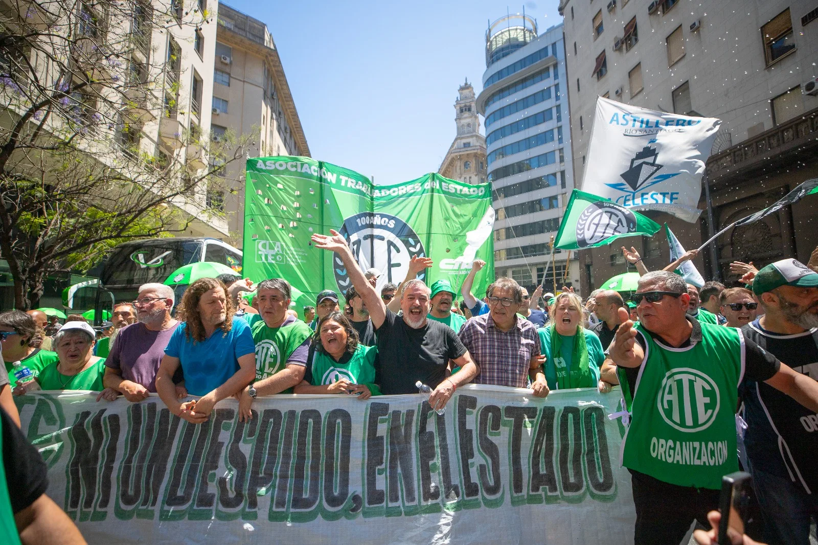 ATE lanzó un paro nacional con movilización el 18 de diciembre y Aguiar llamó a presionar a los gobernadores en sus provincias atw6656