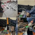 Golpe al narcotráfico en Rosario: la PFA secuestró un arsenal y detuvo a tres personas Golpe al narcotráfico en Rosario: la PFA secuestró un arsenal y detuvo a tres personas