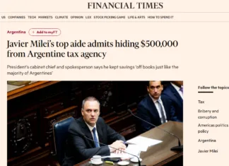 El Financial Times puso la lupa sobre Adorni y advirtió que las explicaciones no alcanzan para cerrar el escándalo