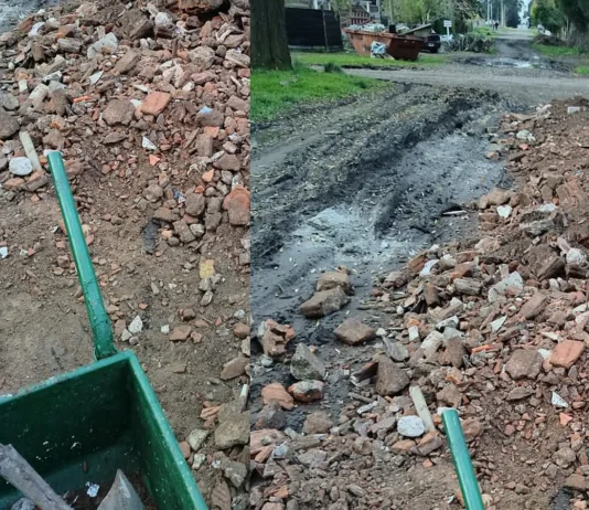 Abandono total: Diego García denunció que vecinos de San Jacinto tuvieron que arreglar las calles por su cuenta