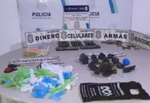Allanamiento en Santa Clara del Mar: aprehendieron a un hombre y secuestraron drogas, un arma y municiones