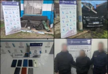 Allanamiento: secuestran un vehículo robado, patentes sustraídas y un cuadro de moto con numeración suprimida