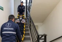 Impulsan un protocolo para facilitar el traslado de pacientes en edificios con accesos reducidos en Mar del Plata