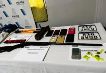 Allanamiento en barrio Jardín: secuestran una moto, armas, drogas y autopartes