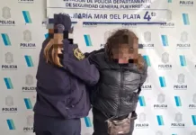Rompió la puerta y el ventanal de un supermercado en Mar del Plata y terminó detenida