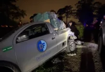 Robó una camioneta, escapó de la Policía y terminó dentro de una excavación